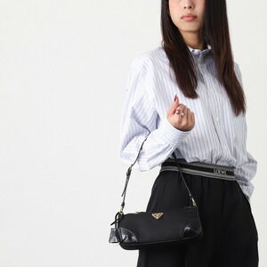 Prada Shoulder Bag Handbag Black Re Edition